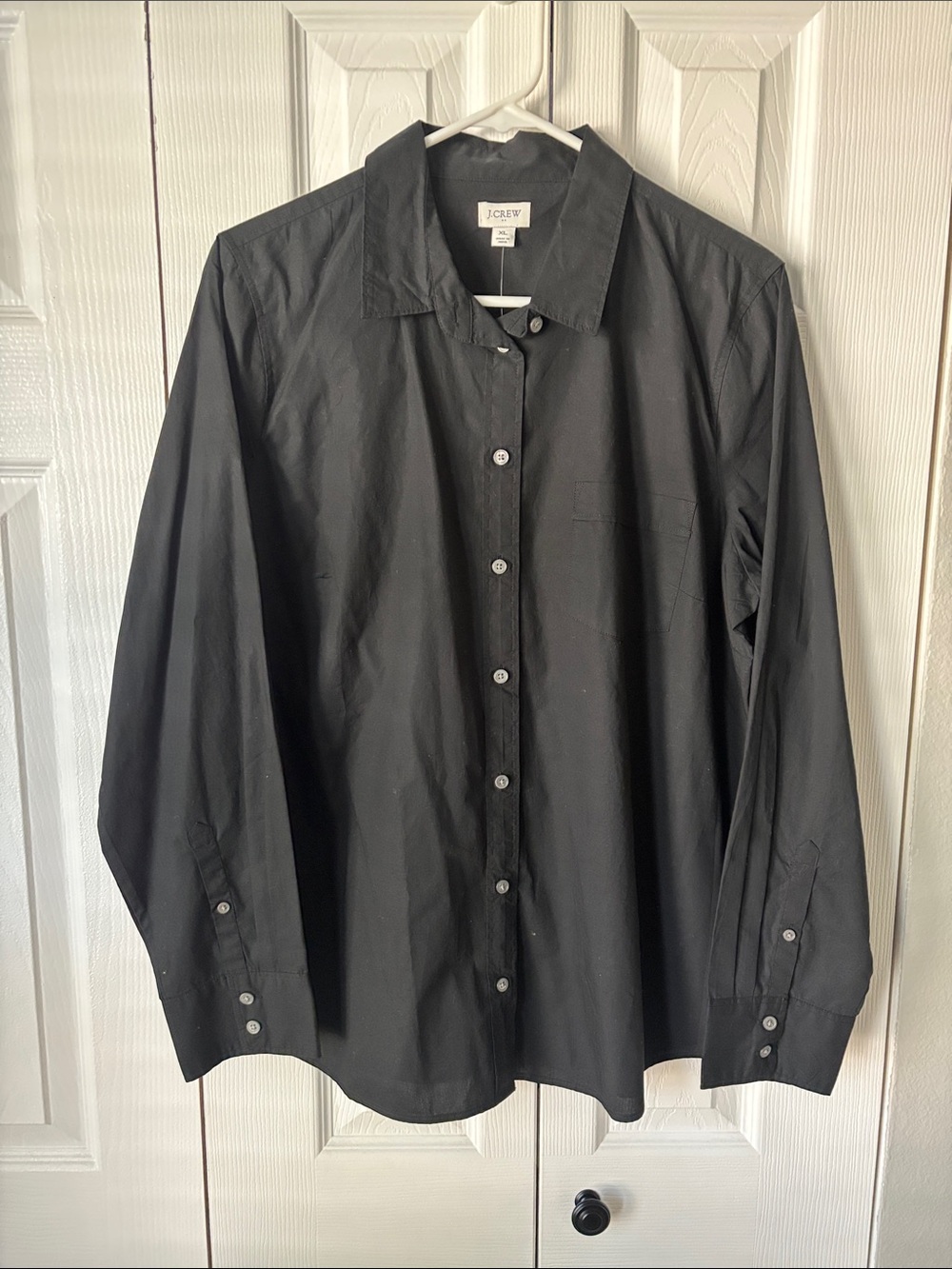 J. Crew Black Women's Button-Down Shirt